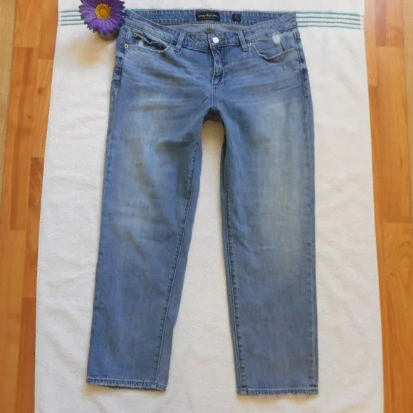 🌸SOLD🌸 LUCKY BRAND Jeans Size 14 Sweet Crop Denim - Picture 6 of 12